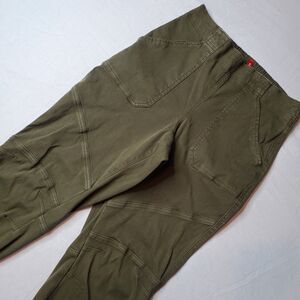 Spanx Women Size M Stretch Twill Jogger Pants High Waisted Green 20319